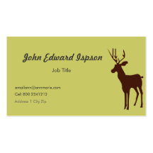 Deer Animal Wildlife Business Card Template