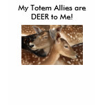 Deer as Totem Ally t-shirts