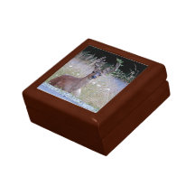 Deer Buck Lying Down Jewelry Box