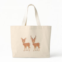 Deer Family Canvas Bag