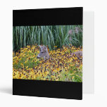 Deer Fawn in Flower Garden Vinyl Binder