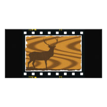 Deer Filmstrip card Photo Card Template