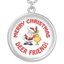 "Deer Friend" Christmas necklace