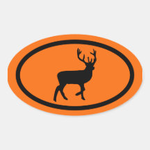 Deer Hunter Orange Sticker