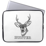 Deer Hunter Season Buck Deer Wildlife Drawing Laptop Computer Sleeves