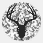 Deer Hunting Skull w/ Antlers Sticker