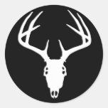 Deer Hunting Skull w/ Antlers Stickers