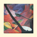 Deer in the Forest II by Franz Marc; Reh im Walde magnets