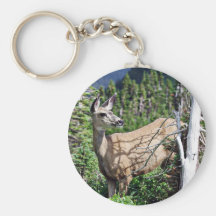 Deer in the Woods Key Chains
