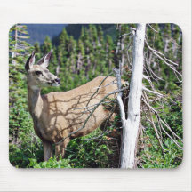 Deer in the Woods Mouse Pad