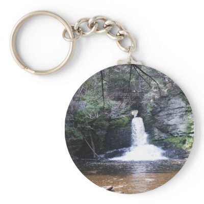 Deer Leap Falls, Childs Park, Pa Key Chain by mlkintner