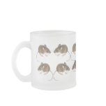 Deer Mice Frosted Glass Mug