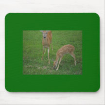 Deer Mouse Pad Green