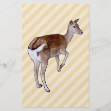 Deer, on Beige Stripes. Flyers