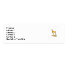Deer Profile Card Business Card