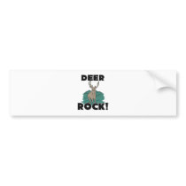 Deer Rock Bumper Stickers
