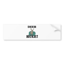 DEER Rule! Bumper Sticker