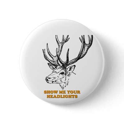 Deer Show Me Your Headlights Pins by TheGroundUp
