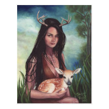 Deer Sidhe - Postcard