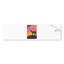 Deer Silhouette Bumper Sticker