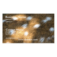 Deer Skin Print Business Card