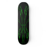 Deer Skull Tribal Tattoo skateboard - green