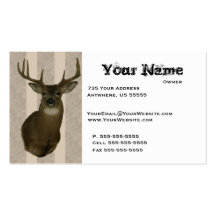 Deer Taxidermy Business Cards