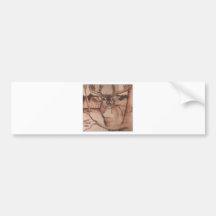 DEER WB.PNG Big Buck Wood Burning Bumper Sticker