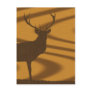 deer & woodgrain post card