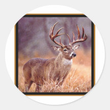 deerbuck.jpg round sticker