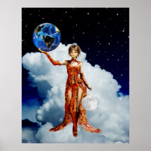 Déesse d'affiche d'univers