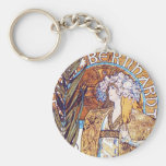 Déesse d'Alphonse Mucha Porte-clef
