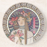 Déesse de Mucha Dessous De Verres