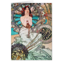 Déesse de Nouveau d'art Carte De Vœux