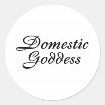 Déesse domestique adhésifs ronds