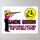 Déesse FPS de jeu Posters