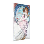 Déesse rose de belle lune toile tendue