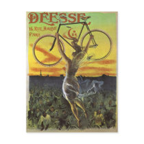 Déesse Vintage Bicycle Poster Post Cards