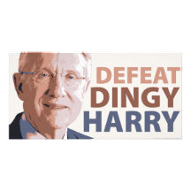 Defeat Dingy Harry Reid Photo Greeting Card