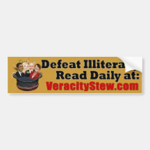 Defeat Illiteracy Bumper Stickers