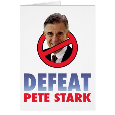 Defeat Pete Stark Greeting Card by AmericanElephant