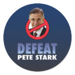 Defeat Pete Stark Round Sticker