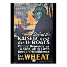 Defeat The Kaiser Post Card
