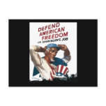 Defend American Freedom It's Everybody's Job Post Card