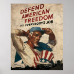 Defend American Freedom It's Everybody's Job posters