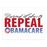 Defend Liberty Repeal Health Care Post Cards
