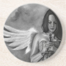 Defender Angel  Girl Sword Coaster