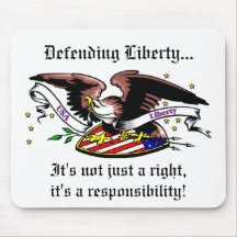 Defending Liberty Mouse Pads