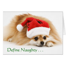 Define Naughty Christmas card