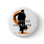 Define vacuum Orange Fielder Softball Pinback Button